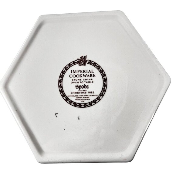 Vtg Spode Christmas Tree Dish Tray Cup Ashtray Mixed Lot of 3 Imperial Cookware - Picture 9 of 16